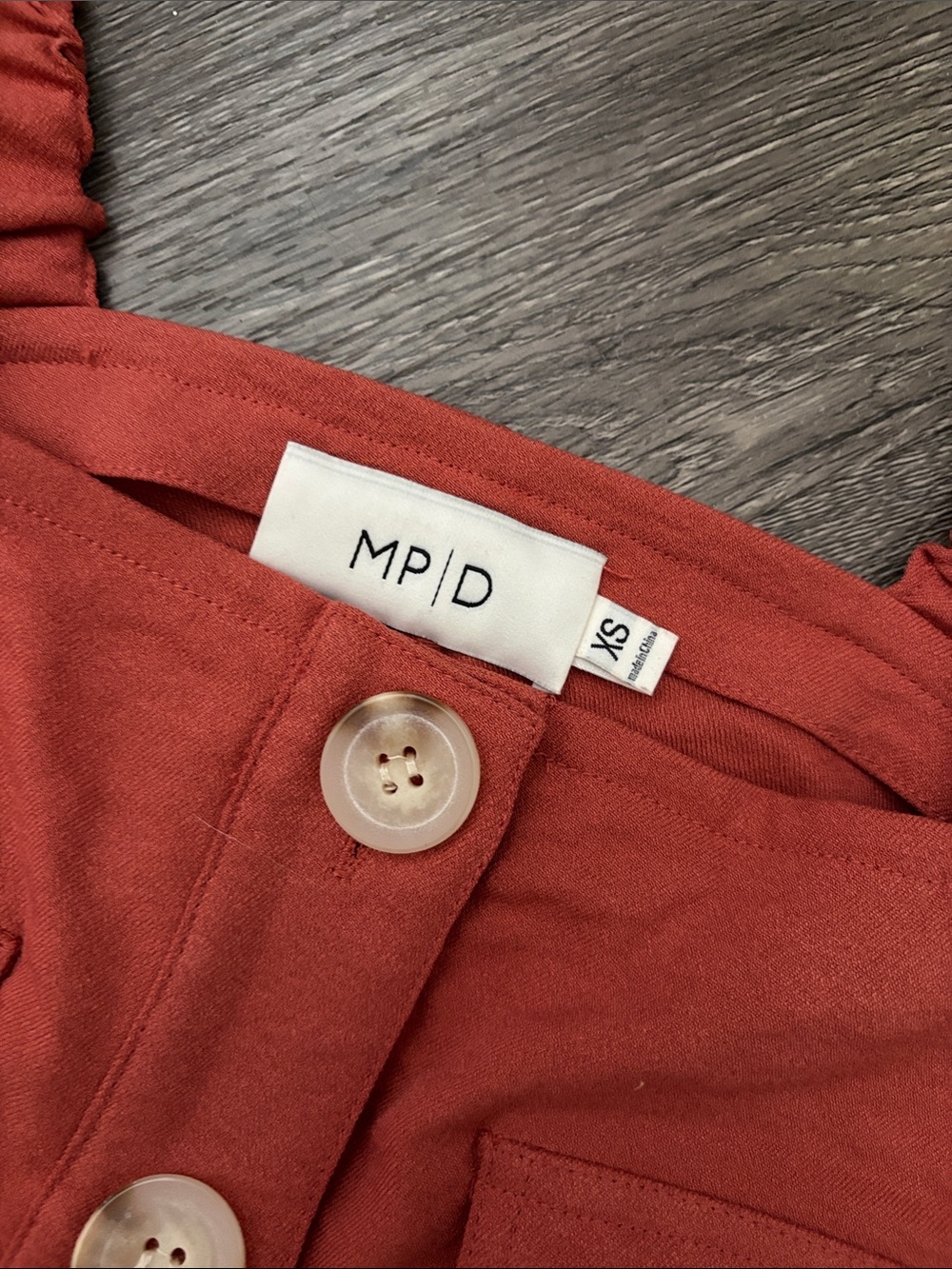 MP|D Rust-Red Romper - Picture 5 of 7